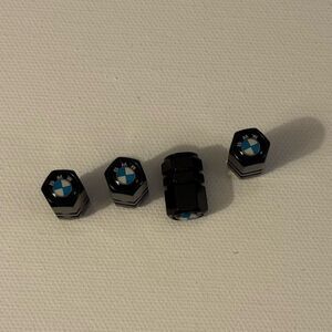 BMW Valve Stem Caps in Black Set of 4 NWT